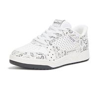 Skechers Baskets Koopa-Court Paisley pour homme, blanc/noir, 41 EU