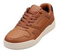 Skechers Homme Koopa Harry Kane Court Basket, Chestnut Leather, Suede/Mesh/Brown Trim, 44 EU