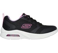 Skechers Lace Up Ombre Sneaker W Midsole Pai Runners Girls Noir/Lavande C10 (27.5) Female