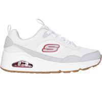 Skechers Lace Up Sneaker W Overlay Details & Low-Top Trainers Boys Blanc/Rouge 3 (36) Male