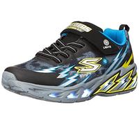 Skechers Light Storm 2.0 Basket, Black Textile Synthétique Blue Yellow Trim, 35 EU