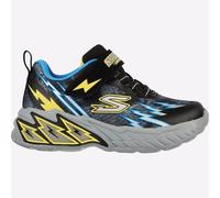 Skechers 400150N BKBL Baskets, Black Textile/Synthetic/Blue & Yellow Trim, 21 EU