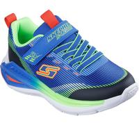 Skechers Lighted Gore & Strap Sneaker W Mids Light Up Trainers Boys Bleu/Multi C13 (32) Male