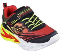 Skechers Lighted Gore & Strap Sneaker W Mids Light Up Trainers Boys Noir/Rouge C13 (32) Male