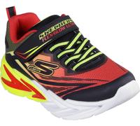Skechers Lighted Gore & Strap Sneaker W Mids Light Up Trainers Boys Rouge/Noir C4 (21) Male