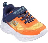 Skechers Lighted Gore & Strap Sneaker W Mult Light Up Trainers Boys Orange/Marine C7 (24) Male