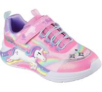 Skechers Lighted Unicorn Bungee & Gore Sneak Light Up Trainers Girls Rose 1 (33.5) Female
