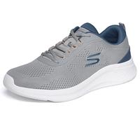 Skechers Lite Pro 2.0 Berrix Baskets pour Homme, Gris/Bleu, 40 EU