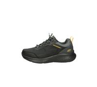 Skechers Lite Pro Ankkor Baskets pour Homme, Maille en Cuir Noir TPU avec Bordure Jaune Anthracite, 44 EU