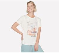 Skechers Logo Tee Ladies Blanc 12 (M) Female