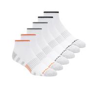 Skechers – Lot de 6 paires de chaussettes de travail pour homme – Blanc – Taille 10-13