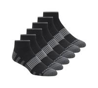 Skechers Lot de 6 paires de chaussettes de travail pour homme, noir, 10-13