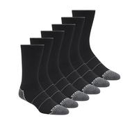 Skechers Lot de 6 paires de chaussettes de travail pour homme, noir, 10-13