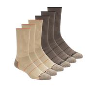 Skechers Lot de 6 paires de chaussettes de travail pour homme, sable, 10-13
