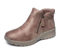 Skechers Bottine Femme Lovely Vibe - Fall in Bloom microcuir marron Taille 37,5 EU