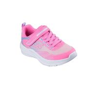 Skechers Mädchen Microspec Bright Retro Baskets, Maille PU Rose Vif, 10.5 UK Child