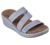 Skechers Martha Stewart Arch Fit Beverlee-Morningside Sandales compensées pour femme, bleu, 39 EU