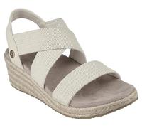 Skechers Martha Stewart Sandales compensées Beverlee-Brentwood pour femme, ecru, 41 EU