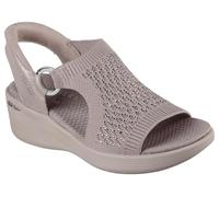 Skechers Martha Stewart's Pier-lite-Park Path Sandales compensées mains libres pour femme, taupe, 36 EU