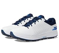 Skechers Homme Go Golf Elite 5 GF Chaussure, Blanc/Bleu Marine, 45.5 EU
