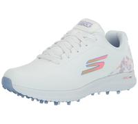 Skechers Max Arch Fit Baskets de Golf pour Femme, Blanc Floral imperméable, 35.5 EU
