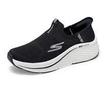 Skechers - Max Cushioning Elite 2.0 Eternal - Baskets Hands Free Slip-ins® (à Enfiler sans Les Mains) pour Femme, Noir/Blanc, 39 EU
