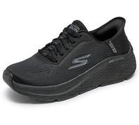 Skechers Max Cushioning Elite 2.0 Vanish Baskets à enfiler mains libres pour femme, noir, 37 EU