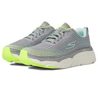 Skechers Max Cushioning Elite Basket Femme, Bordure Textile Gris Citron, 36.5 EU