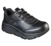 Skechers Max Cushioning Elite SR Filchner Chaussures Professionnelles pour Homme, Cuir synthétique Noir, 42.5 EU
