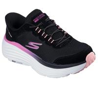 Skechers Max Cushioning Endeavour Cardova Baskets mains-libres pour femme, Bordure rose en textile noir, 37 EU