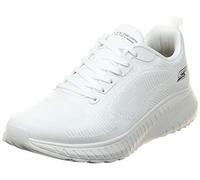 Skechers Max Cushioning Premier Vantage 2.0 Baskets pour Homme, Tricot Technique Blanc cassé, 41 EU