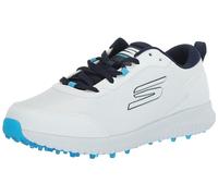 Skechers Max Fairway 4 Chaussures de Golf légères et sans Crampons pour Homme, Blanc/Bleu Marine, 10 Wide