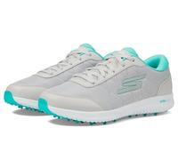 Skechers Max Fairway 4 Chaussures de Golf sans Crampons pour Femme, Gris/Turquoise, 37.5 EU