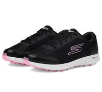 Skechers Max Fairway 4 Chaussures de Golf sans Crampons pour Femme, Noir/Rose, 39.5 EU