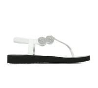 Skechers Femme Meditation-Stars & Sparkle Tongs, Blanc (White Duraleather/Clear Rhinestone Trim WHT), 40 EU