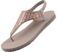 Skechers Meditation Glamorous Muse Femmes Séparateurs d'orteils Gris/Rose