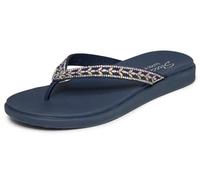 Skechers Meditation Luxe - Floral Embellished Sandale plateFemme | Semelle intérieure rembourrée en mousse de luxe, soutien de la voûte plantaire, matériaux végétaliens