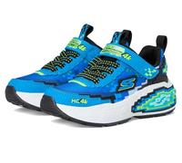 Skechers Mega-Craft 4K Chaussures Moyen Width en Bleu/Vert-Lime, Pointure 33, Lavable en machine