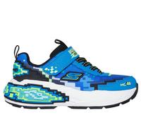 Skechers Mega-Craft 4K Chaussures Moyen Width en Bleu/Vert-Lime, Pointure 28.5, Lavable en machine