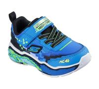 Skechers Mega Scene Basket, Blue Textile/Blue Synthetic/Black & Lime TR, 25 EU