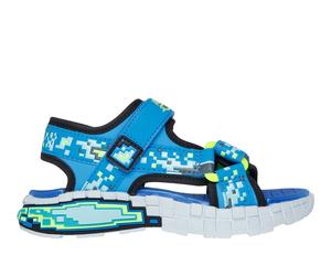 Skechers Mega-Splash 4K Chaussures Moyen Width en Noir/Vert-Lime, Pointure 36, Lavable en machine