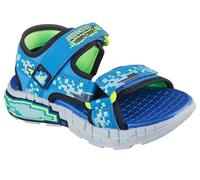 Skechers Mega-Splash 4K, Sandale plate Bébés garçons, Blue/Lime,