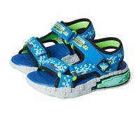 Skechers Mega-Splash 4K Sandale Plate, Blue/Lime, 31 EU