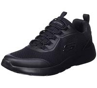 Skechers Men Dynamight 2.0-Setner Sneakers, Black Mesh Synthetic Black Trim, 44 EU
