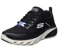 Skechers Men's 232535 BKW Trainers, Black Mesh Synthetic White Trim, 43 EU
