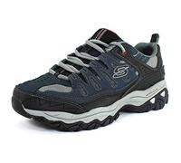 Skechers Men's Afterburn M. Fit Sneaker, Bleu Marine, 8.5 UK X-Wide