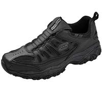 Skechers Men's Afterburn M. Fit Wonted Loafer, Black/Black, 10 M US