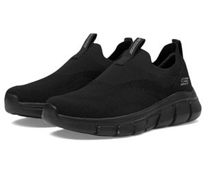 Skechers Men's Bobs B Flex-Frigid Edge Sneaker, Black/Black, 10.5 Wide