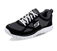 Skechers Men's Burns Agoura Training Shoe, Noir/Blanc, 14 D(M) US