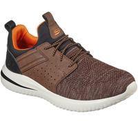 Skechers Men's Delson Cicada Low-Top Trainers Chocolat 10 (45) Male